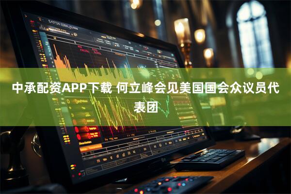 中承配资APP下载 何立峰会见美国国会众议员代表团